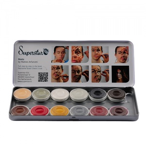 Aqua Face- and Bodypaint palette 12 col